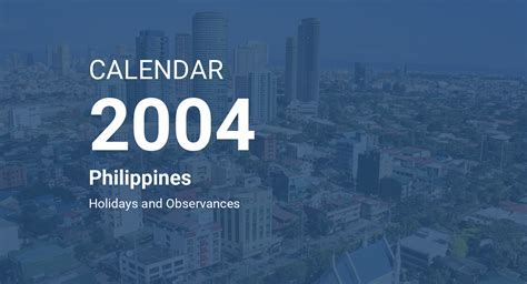 THE PHILIPPINES IN 2004 .